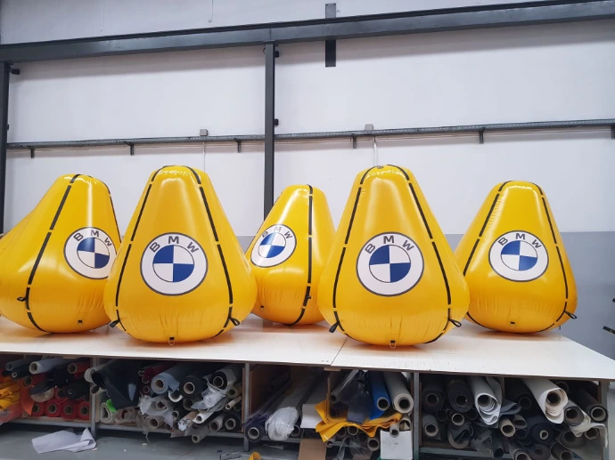 Custom inflatable buoys for events and brand activation by Oxygen Group