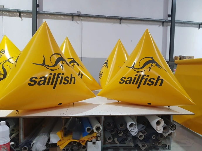 Custom inflatable buoys for events and brand activation by Oxygen Group