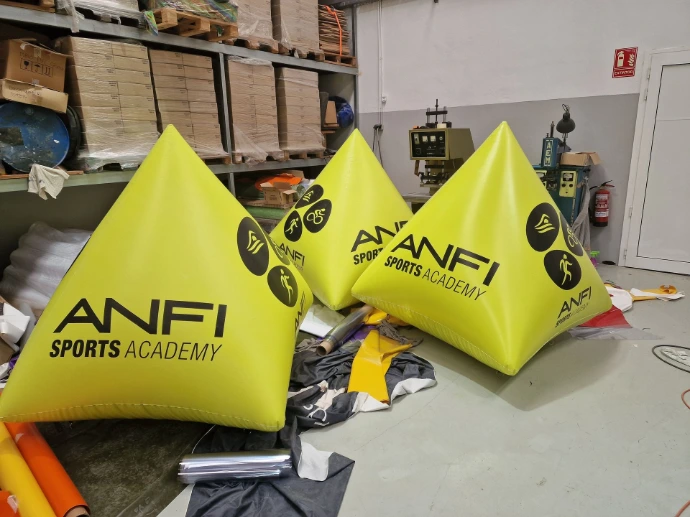 Custom inflatable buoys for events and brand activation by Oxygen Group