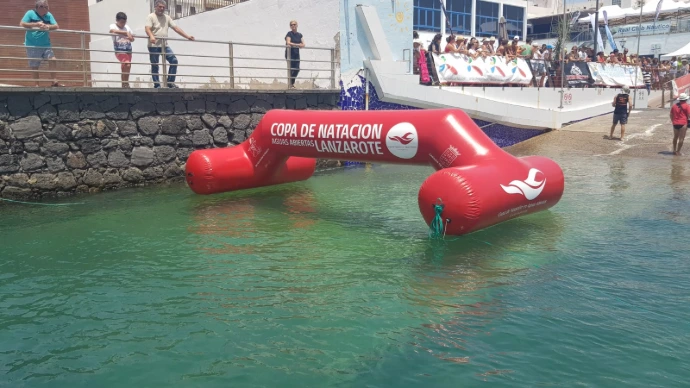 Custom inflatable water arch for events and brand activation by Oxygen Group