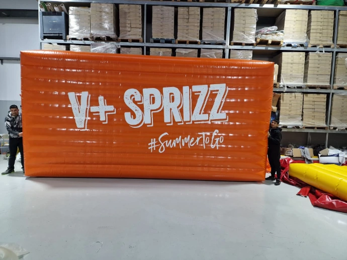 Custom inflatable mattresses for events and brand activation by Oxygen Group