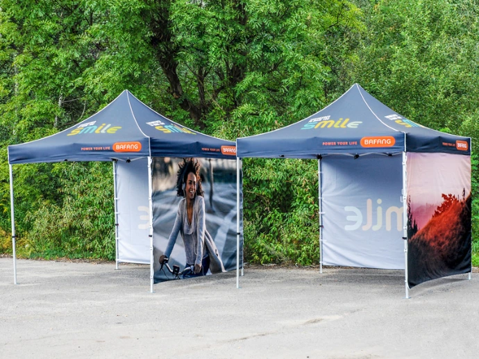 Custom folding tents for events and brand activation by Oxygen Group