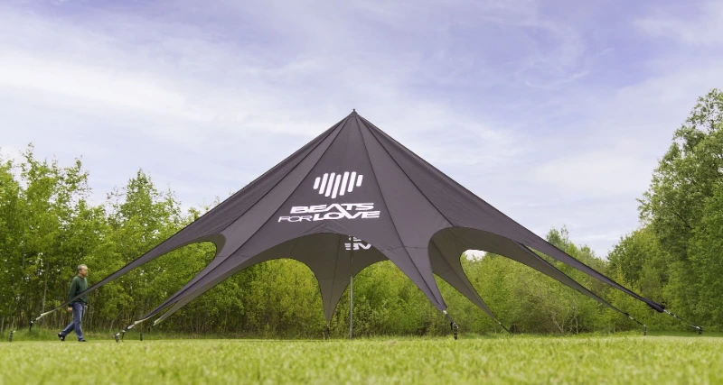 Custom star tents for events and brand activation by Oxygen Group