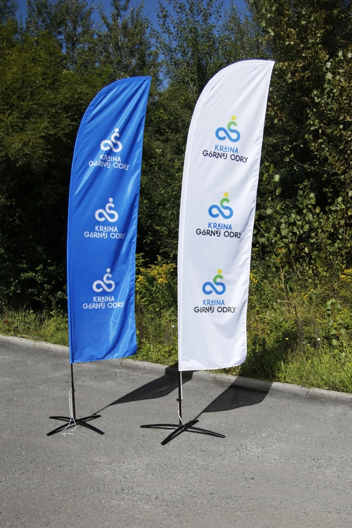 Custom fly banners for events and promotions by Oxygen Group