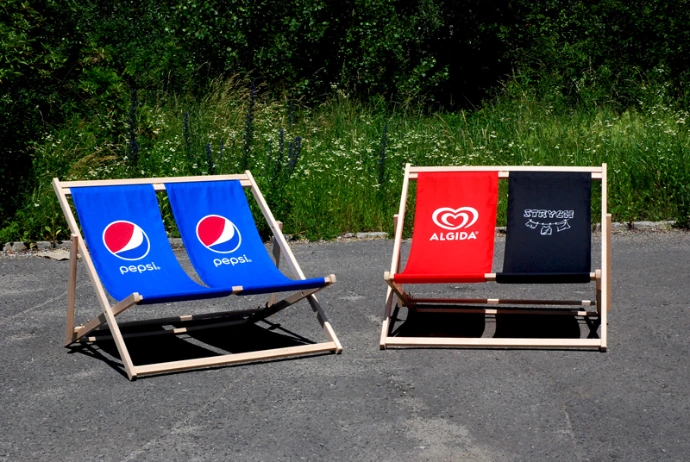 Custom deck chairs for events and promotions by Oxygen Group