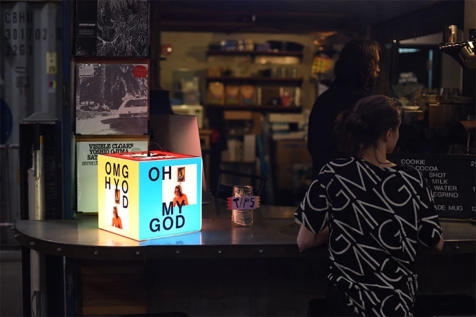 Custom Advertising cubes for events and promotions by Oxygen Group