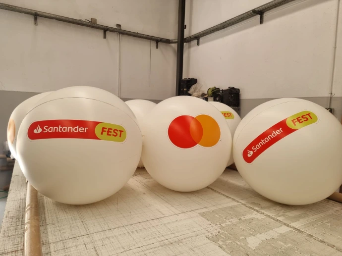 Custom inflatable spheres for events and brand activation by Oxygen Group