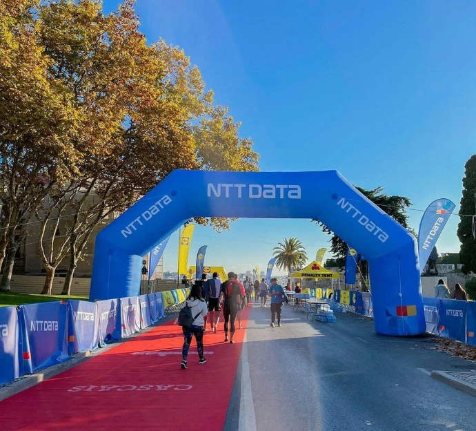 Custom inflatable arch for events and brand activation by Oxygen Group