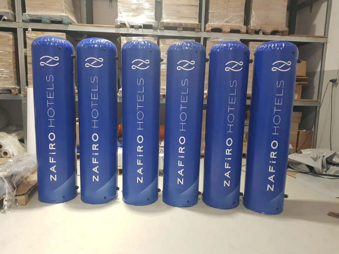 Custom inflatable airtight totem for events and brand activation by Oxygen Group