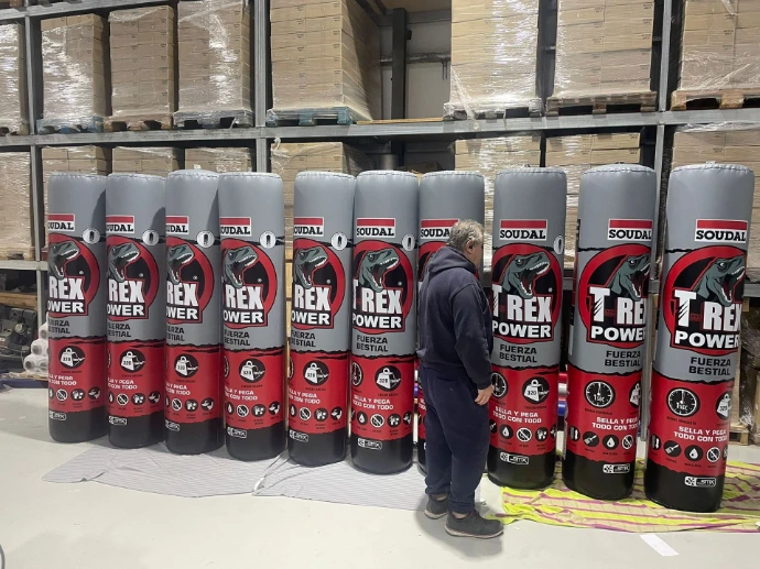 Custom inflatable closed air totem for events and brand activation by Oxygen Group