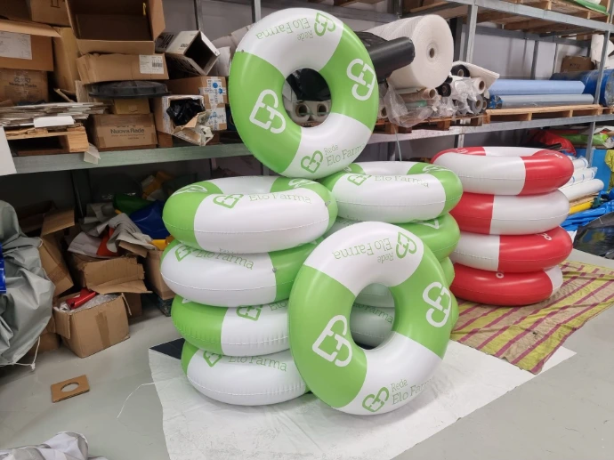 Custom inflatable beach floats for events and brand activation by Oxygen Group